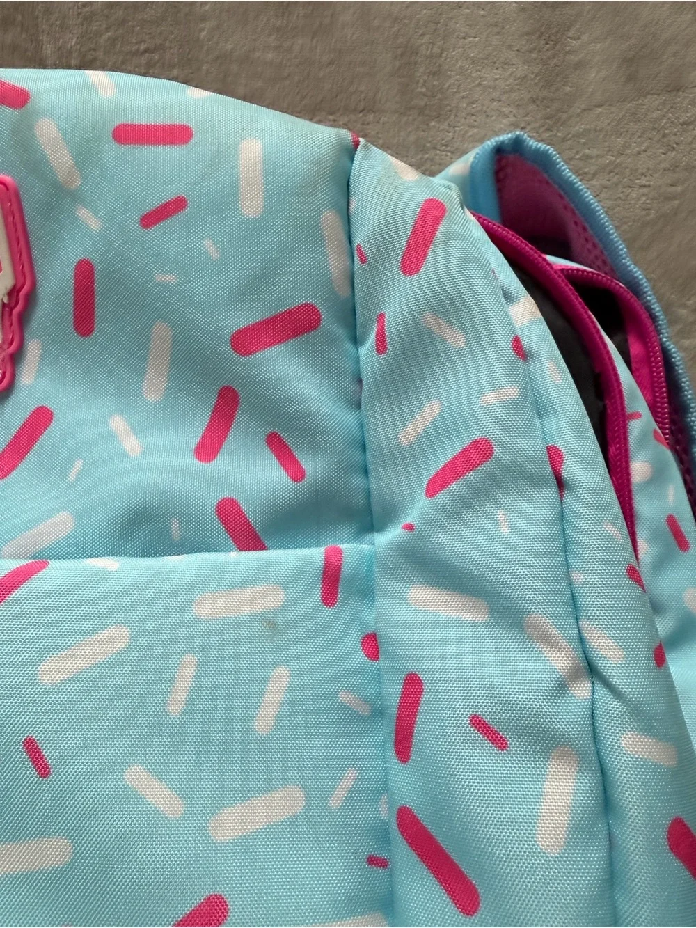 Kids Ice Cream Print Backpack - Blue & Cream